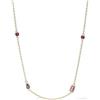 Mabina Gioielli - Collana Donna - Collana da donna in argento placcato oro con zirconi multicolor - 553601