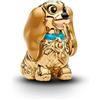 The Charmery Charm a forma di cane dorato, in argento 925, compatibile con ciondoli Pandora, Trollbeads, Chamilia, Biagi e molti altri braccialetti con ciondoli del Regno Unito.