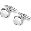 LeCalla Set di gemelli da uomo in argento Sterling 925, design classico e antico, per matrimoni, feste, anniversari, affari e occasioni speciali