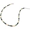 SAGA GIOIELLI® Collana Uomo con pietre naturali e inserti in Acciaio Inox - Regalo Uomo Fidanzato Marito Acciaio - Confezione Regalo