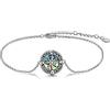 YAFEINI Bracciale con bussola in argento Sterling con nodo celtico, bussola, laurea, amicizia, talismano, da viaggio, idea regalo per donne, Taglia unica, Argento sterling