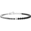 KIDULT - Bracciale Uomo - Tennis di Zirconi e Agata Neri - 732311