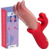 MySecretCase Lingua Vibrante Clitoride Sexytoysys Donna Ricarica USB-C IPX5 | Stimolatore Clitoride Femminile con Lecca Clitoride, 7 Vibrazioni, 10 Rotazioni, Vibratoreper Donna Professionale, Silicone