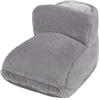 YJZQ Scaldasalviette con USB, scaldapiedi in peluche, confortevole per inverno, ufficio, massaggio per camera (grigio)