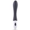 Generico Vibratore punto G nero, stimolatore vaginale in silicone soft touch e ABS, design ergonomico flessibile, vibrazioni regolabili, ricaricabile USB, lunghezza 20 cm diametro 3.2 cm