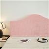 Chickwin Copertura per Testiera Letto, Onda Jacquard Copertura Testiera Letto Antipolvere Universale Copri Testata Elastica Letto Singolo Matrimoniale Una Piazza e Mezza (150cm,Rosa)