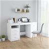 Sophrelle Scrivania Bianca 140x50x76 cm in Legno Multistrato Bianco,3054780