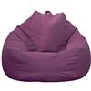 UGEFKMQ Sacco Pouf Poltrona A Sacco Per Interni Cuscino Da Pavimento Riposo Cuscino Per Sedile Poltrona A Sacco Poltrona Per Giocatori Poltrona A Sacco Soggiorno Interno Per Esterno (Senza Imbottitura),Viola,