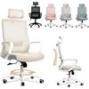 JUPPLIES Sedia da Ufficio Ergonomica Reclinabile con Poggiatesta Regolabile e Braccioli | Sedia da Scrivania con Supporto Lombare e Rete Traspirante | Schienale Alto