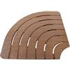 CASTELMERLINO Pedana Piatto Doccia Angolare Antiscivolo 61cm Legno Marino Okumè Castel Merlino