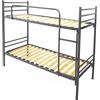 Filoben-com Letto a Castello Moderno Nero Antracite per Adulti e Bambini 200x80 cm in Metallo, Ferro, Acciaio, Scomponibile in 2 Letti Singoli