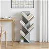 ZQQLVOO Libreria Tree a 4 ripiani, 30 x 18 x 60 cm, in legno, salvaspazio | Design a forma di albero, scomparti aperti, versatile, superficie facile da pulire, dimensioni compatte