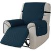 Highdi Copripoltrona Relax Reclinabile, Copridivano Trapuntato Impermeabile per Poltrona Relax Reclinabile Elettrica Copri Divano, Antiscivolo Antimacchia AntiGraffio Lavabile (Blu Pavone)