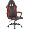 Il Gruppone Passione Casa IlGruppone Sedia Gaming Adulto Professionale Similpelle Reclinabile con Braccioli Ufficio Regolabile in Altezza Pistone Gas Gamer Portata 150 kg - Rosso