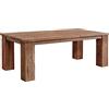 MASSIVMOEBEL24.DE Bassano #101 Tavolo da Pranzo in Legno Grezzo di Teak Riciclato - Naturale 250x110x76