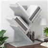 ZQQLVOO Libreria a 3 ripiani, 30 x 18 x 40 cm, in legno | Design a albero, 3 livelli, compatto, superficie facile da pulire, versatile