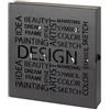HAKU Cassetta portachiavi portachiavi da parete key organizer keyholder nero metallo - Dim. L 22 cm x A 24 cm x P 5 cm Stile: Moderno