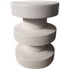 Rebecca Mobili Tavolino da divano, tavolo da caffe, Bianco, in MGO, design Moderno - Misure HxLxP: 45 x 33 x 33 cm - Art. RE7294