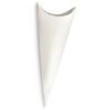 Generic 20 Coni portariso portaconfetti bomboniera 19 cm con Timbro ceralacca per Cerimonia tematica Stampato a Caldo Porta Confetti … (Fibra Bianco Semplice No ceralacca)