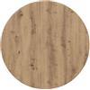 Generic Tavolo rotondo Ø 60 x 1,5 cm in legno | Design minimalista, per sala da pranzo, soggiorno e ufficio, facile manutenzione, progetto fai da te
