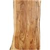 vidaXL Piano del Tavolo in Legno Massello di Acacia 100x(50-60) x2,5 cm