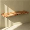 ACHZYFT Mensola Da Parete In Legno Massello Con Bordo Irregolare | Mensola Espositiva Sospesa, Lunghezza: 30-150cm, Profondità: 15/20cm, Pannello Da Parete Multiuso Per Casa(30x15cm)