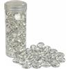 MIJOMA Pepite decorative in vetro, circa 154 pezzi, pietre decorative in vetro, 400 g, rotonde per fai da te, vasi, decorazioni per la tavola, per acquario, pietre decorative trasparenti lucide