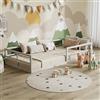Vitalispa Letto per bambini Minno, Bianco 205 x 95 cm Senza materasso | Senza materasso, adatto per adolescenti utilizzabile come letto estraibile per ospiti