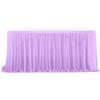 WWQQKJ Gonna da Tavolo in Tulle, Garza da scrivania in Tulle Fluffy Romantico per Torte, Compleanni, Battesimi, tavoli di Nozze, Decorazione di Natale(Viola Chiaro,8FT/243x77cm)