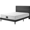 KeepGoon Materasso a molle 160 x 200 cm, materasso in schiuma fredda a 7 zone, molle insacchettate, rivestimento in microfibra trapuntata, grado di durezza H3, altezza 25 cm, certificato Öko-Tex