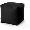 Avalon pouf puff Cubo in finta pelle Mamba Colore nero imbottito Imbottito Dim: 50x50 x H 45cm