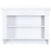 H4L Scaffale da parete bianco in stile shabby chic da parete in legno, stile vintage