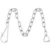 SEIWEI Catena universale per WC, in acciaio inox, con valvola di scarico, accessorio per la maggior parte dei servizi igienici (catena ad anelli)
