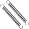 QWORK® 2PCS Molla di trazione, 150 mm di lunghezza libera, 304 acciaio inossidabile, diametro del filo 2.5 mm, diametro esterno 18 mm