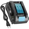 BECDXPal Caricatore Rapido DC18RC di Ricambio per Makita Caricabatterie 18V | Compatibile con Makita Batteria 14.4V-18V BL1830B BL1850B BL1860B BL1450 BL1830 DC18RA DC18RD