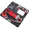 Endingfuny Filettatrice elettrica per tubi, 2300 W, portatile, con filiera, valigetta, 2, 1-1/2, 1-1/4, 1, 3/4, 1/2
