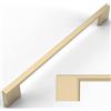 Amerdeco UK0022 - 10 maniglie per mobili, in ottone spazzolato, distanza tra i fori 320 mm, maniglie in zinco per cassetti e armadi da cucina