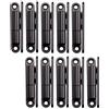 SOTECH 10 pezzi cerniere per porte avvitabili cerniera 15 x 83 mm | di ristrutturazione per interne da avvitare acciaio nero