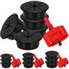 Glarks 6 pezzi passacavi flessibili da scrivania da 60mm, coperture per fori cavi da scrivania con sega a tazza, copertura foro cavi, copertura foro cavi scrivania, copertura anello foro cavi tavolo