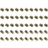 QUARKZMAN 50Pz Mini Pomelli per Mobili 10mm Manopole Tonde Nero | Piccole Maniglie Per Cassetti, Per Cucina Comò Armadio Scatola Gioielli Custodie Regalo