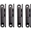 SOTECH 4 pezzi cerniere per porte avvitabili 15 x 83 mm Cerniera | di ristrutturazione per interne da avvitare acciaio nero