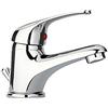 Piralla Roma - Miscelatore monocomando per lavabo, finitura cromata, con tappo di scarico incluso