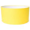 ArG Lighting Paralume Cilindro con Tessuto Cotone, Fatto a Mano, per Lampada da Tavolo, Sospensione, Piantana (40 cm Diametro, 20 cm Altezza, Giallo)