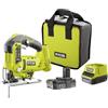 Ryobi R18JS-0 - Batteria per seghetto Alternativo, 18 V, 3000 Giri/min, 25 mm, 2,0 Ah