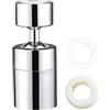 XiDeShop Rubinetto da cucina rotante a 360 ° FM22/M24,Estensione atomizzatore e diffusore beccuccio per lavabo - prolunga rubinetto lavabo,testa filtro