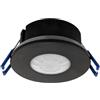 Ledvion - Sensore di movimento da incasso Nero 360° Con Interruttore Crepuscolare Portata di 8M Max. 600W IP65