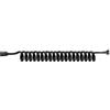 TYMYW Tubo Flessibile Telescopico Per Doccia Connettore Da 1/2 Pollice Tubo A Spirale in Ottone Tubo Flessibile A Molla Per Bidet,Nero,1,5 M