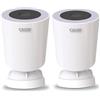 Calex Telecamera Esterna WiFi 2K, Faretto, Confezione da 2 | Sorveglia la tua casa giorno e notte con visione notturna, con trasmissione in diretta dall'app