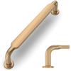 Amerdeco UK0071 Set di 10 maniglie per mobili in lega di zinco per armadi da cucina e armadi - Distanza tra i fori di 160 mm - Bronzo champagne