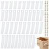 BENECREAT 64 Fermi per Cassetti in Plastica Trasparente per Impedire lo Scivolamento, Fermi per Guide dei Cassetti in 4 Misure con Viti in Ferro per Cassetti in Legno, Schedari e Scrivanie
